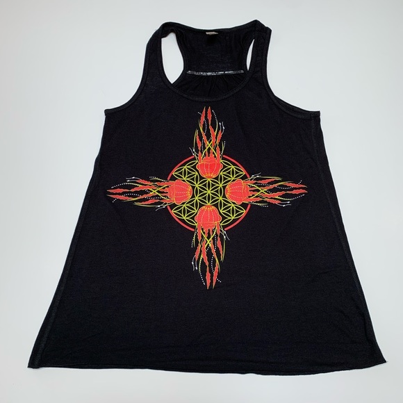 MY DESIGN Zia Flower of Life Jellyfish Flowy Tank - Picture 7 of 11